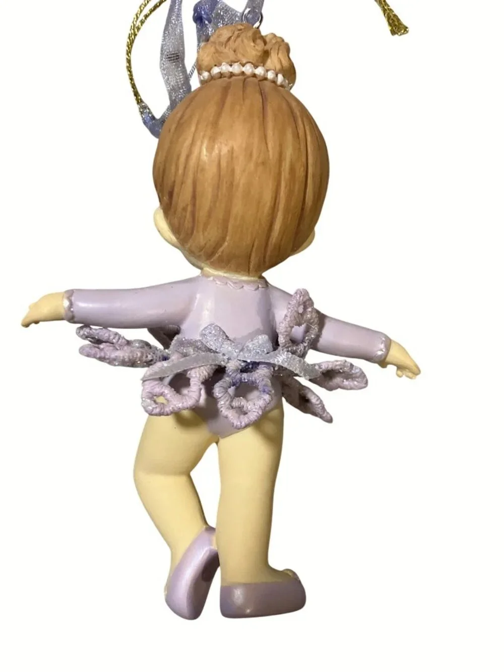 Precious Moments Purple Ballerina Ornament